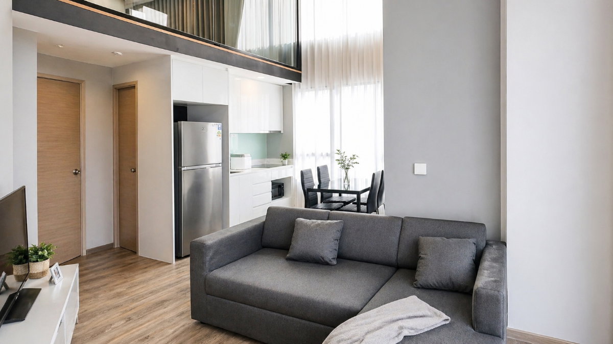 รูป 🍀🍀 Fully furnished💝 ให้เช่า📌 ไซมิส พระราม9 (Line: @rent2022) MRT พระราม9✨ พร้อมเข้าอยู่ 🔖A08672 - รูปที่ 8/13