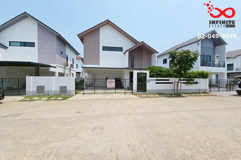 ขายบ้านเดี่ยว 2 ชั้น เรสท์บางใหญ่ 47.3 ตร.ว.บ้านสวย ฟังก์ชันครบ  พร้อมอยู่ ใกล้ MRT คลองบางไผ่