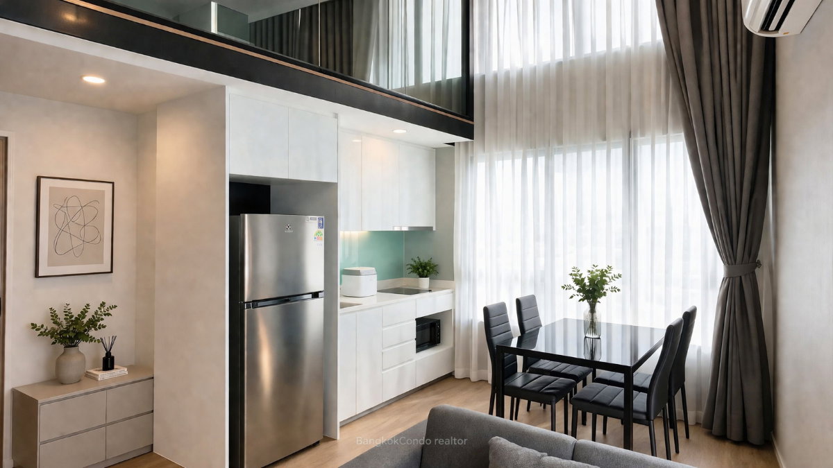 รูป 🍀🍀 Fully furnished💝 ให้เช่า📌 ไซมิส พระราม9 (Line: @rent2022) MRT พระราม9✨ พร้อมเข้าอยู่ 🔖A08672 - รูปที่ 6/13