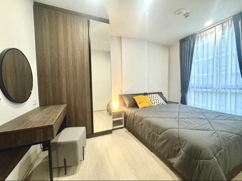 #Condo For Rent 𝗡𝘂𝗲 𝗖𝗿𝗼𝘀𝘀 🚇 Close to BTS Skytrain Khu Khot Station