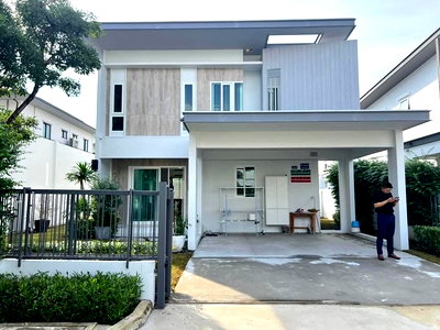 บ้านเดี่ยวให้เช่า : HR3421เช่าบ้านเดี่ยวหลังมุม วิวสวน – พฤกษ์ลดา ทางด่วนรามอินทรา-จตุโชติ ใกล้ทางด่วนเพียง 3 กม.