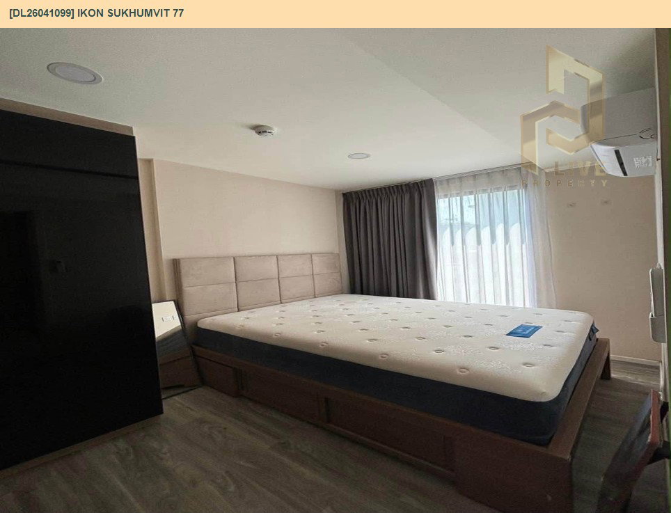 รูป DL26041099 ให้เช่าคอนโด ไอคอน สุขุมวิท 77 (IKON Sukhumvit 77) ใกล้ BTS อ่อนนุช พร้อมเข้าอยู่ โทรด่วน 0653619502 LineID @897iyzll - รูปที่ 3/7