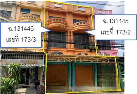 ขายอาคารพาณิชย์ ซอยประชาอุทิศ 17 แขวงทุ่งสองห้อง เขตดอนเมือง กทม.