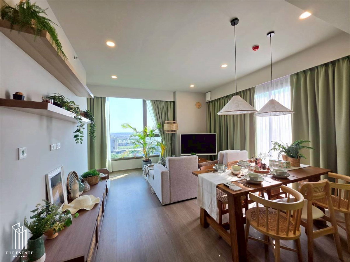 รูป For Rent Whizdom The Forestias (Petopia) สามารถเลี้ยงสัตว์เลี้ยงได้ ทั้งชั้นมี Layout นี้เพียงห้องเดียว ที่เป็นแบบ 2 ห้องนอน ตำแหน่งมุม ทิศเหนือ  - รูปที่ 1/21