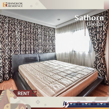  Rent Condo⭐ Sathorn Gardens 1BR 3 sqm 28K 🛌🏻 Beautiful unit, fully furnished Near BTS Sala Daeng 