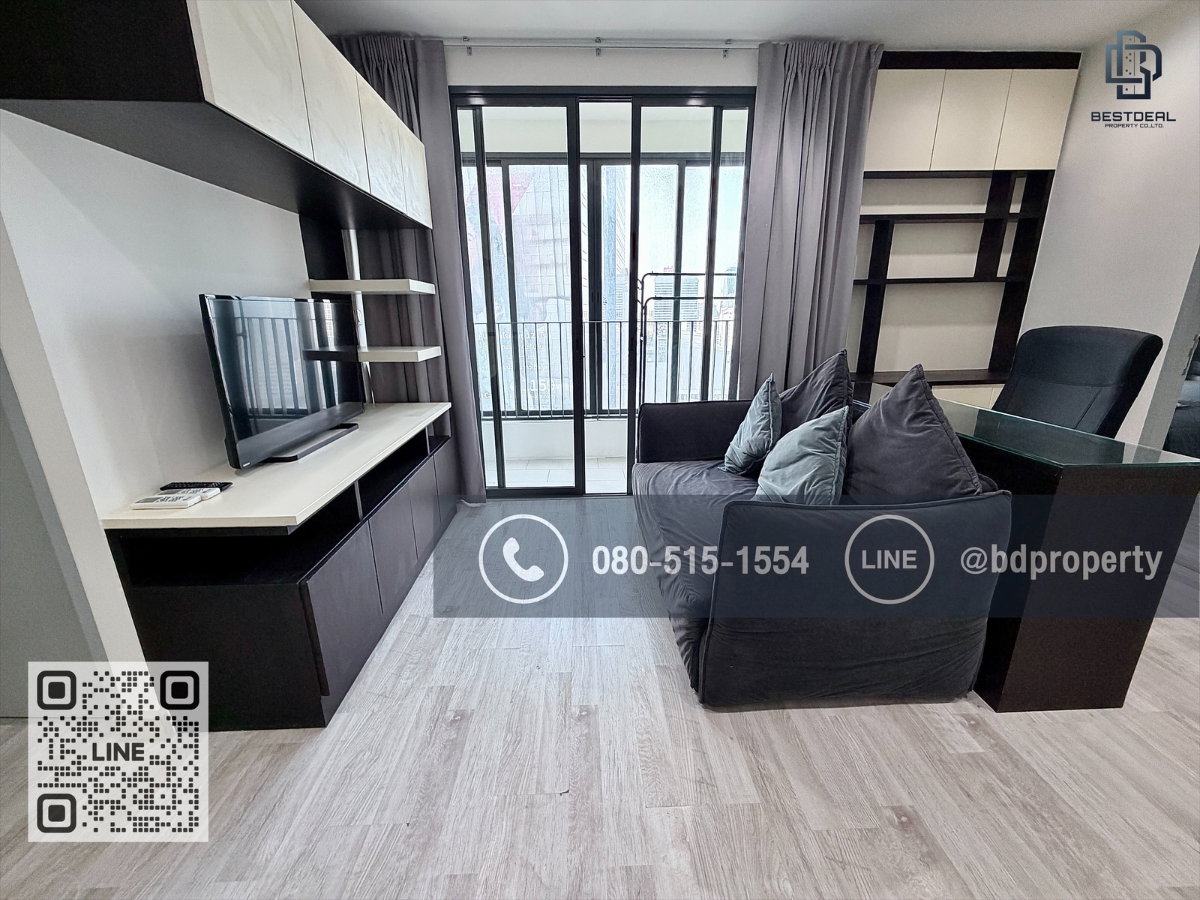 รูป Bestdeal ให้เช่า ขนาด 2 ห้องนอน 45 sqm.เฟอร์นิเจอร์และเครื่องใช้ไฟฟ้าครบพร้อมเข้าอยู่ 24,000 บาท/เดือน “IDEO MOBI RAMA 9” ใกล้MRTและเซ็นทรัลพระราม 9  - รูปที่ 3/17