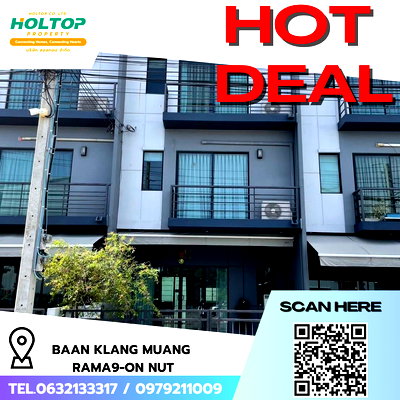 Townhouses for rent Bangkok : #R9933 🎉 280469 House for Rent Baan Klang Muang Rama9-On Nut (Previous code R8366)