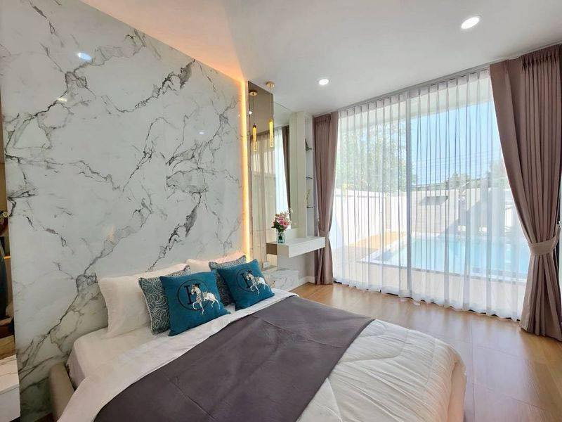 รูป KT0408🚵Pool Villa ใกล้สวนสุขภาพหนองปรือ 3ห้องนอน 70ตรว🏊พร้อมสระว่ายน้ำ🌷สวน🪑เฟอร์นิเจอร์🌠ลานดาดฟ้า - รูปที่ 9/18