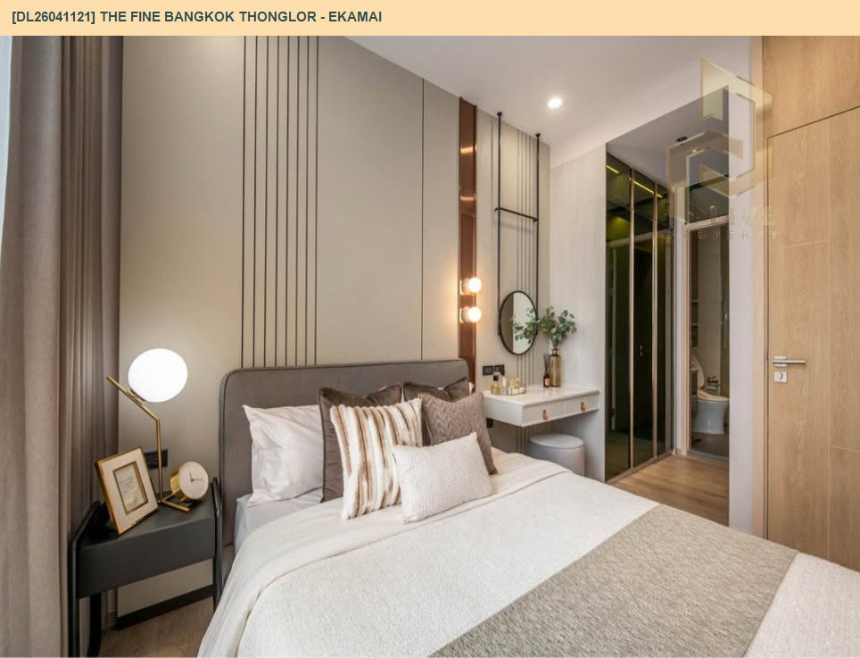 รูป DL26041121 ให้เช่าคอนโด เดอะ ฟายน์ แบงค็อค ทองหล่อ - เอกมัย (The FINE Bangkok Thonglor - Ekamai ) ใกล้ BTS เอกมัย พร้อมเข้าอยู่ โทรด่วน 0614453194 LineID @162cjixi - รูปที่ 4/8