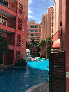 For sale: Corner unit combining two adjacent rooms at Seven Seas Condo (water park–style condominium), total area 72.38 sq.m.