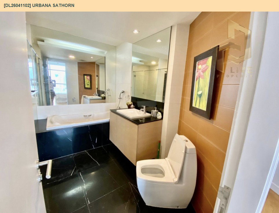รูป DL26041102 ให้เช่าคอนโด เออร์บาน่า สาทร (Urbana Sathorn) ใกล้ BTS ช่องนนทรี พร้อมเข้าอยู่ โทรด่วน 0800343450 LineID @655ebbvc - รูปที่ 10/21
