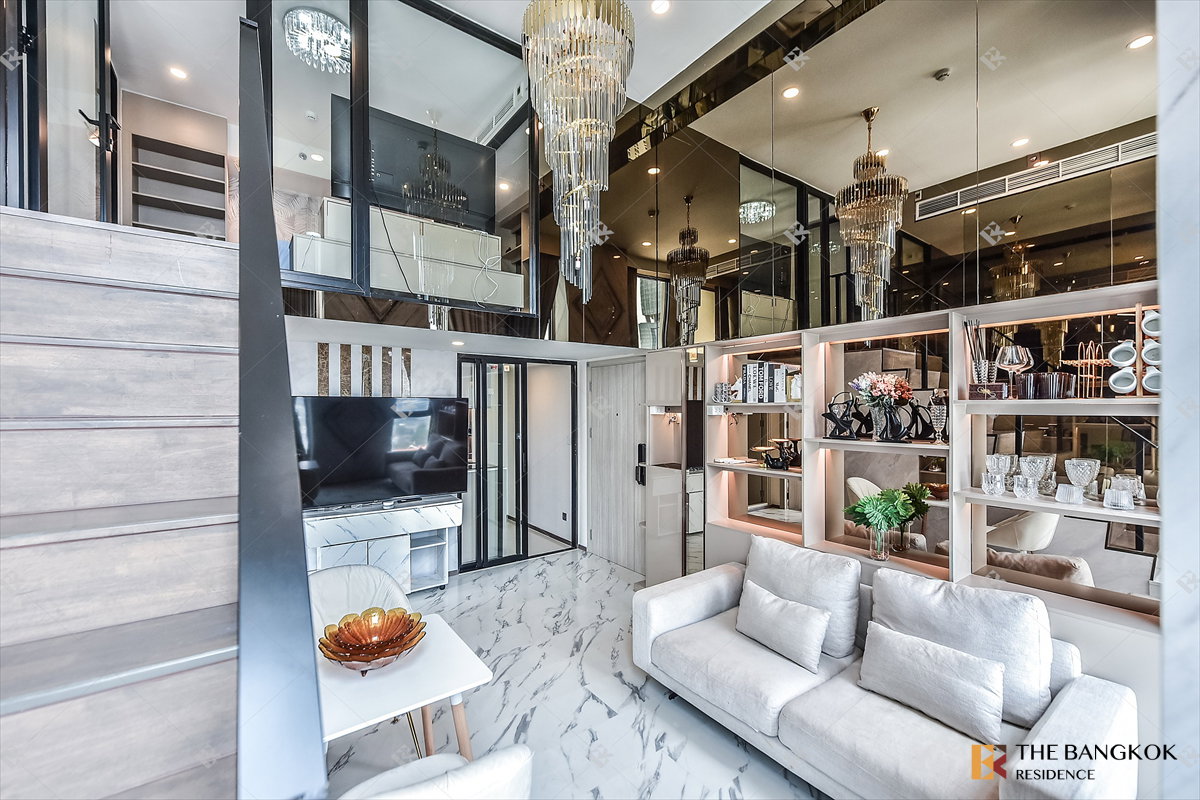 รูป เช่าคอนโด 🌌 Park Origin Ratchathewi, Duplex 2นอน 65ตรม 60k แต่งสวย ชั้นสูง 💜 ใกล้ BTS ราชเทวี    - รูปที่ 2/12