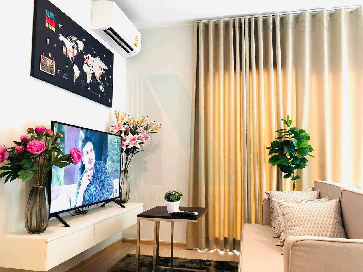 รูป 🚩 ให้เช่าคอนโด โนเบิล รีวอลฟ์ รัชดา 2 อาคาร 1 ชั้น 22 2 ห้องนอน ขนาด 53.00 ตรม ใกล้ AIA Capital Center - รูปที่ 7/8