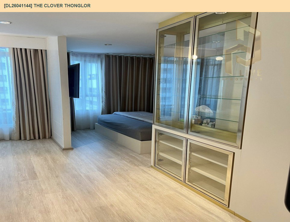 รูป DL26041144 ให้เช่าคอนโด เดอะ โคลเวอร์ ทองหล่อ (The Clover Thonglor) ใกล้ BTS ทองหล่อ พร้อมเข้าอยู่ โทรด่วน 0800343450 LineID @655ebbvc - รูปที่ 17/19