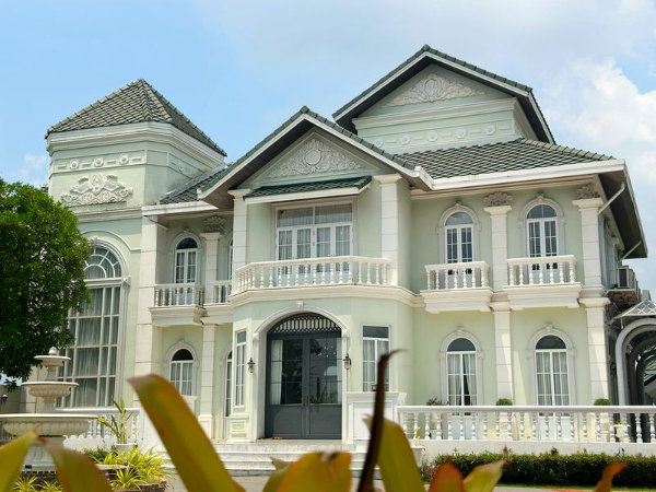 รูป 💚💚ขายบ้านหรู คฤหาสน์ยุโรป บนที่ดิน 1 ไร่ 30 ตร.วา   🔖กรุงเทพ คลองสามวา มีนบุรี รามอินทรา - รูปที่ 3/20