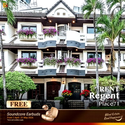 เช่าทาวน์โฮม เขตวัฒนา : Luxury House for Rent 🏡 Regent Place 71💎 บ้าน 4นอน 120k ทำเลศักยภาพ  ใกล้ BTS พระโขนง เชื่อมเอกมัย–ทองหล่อ