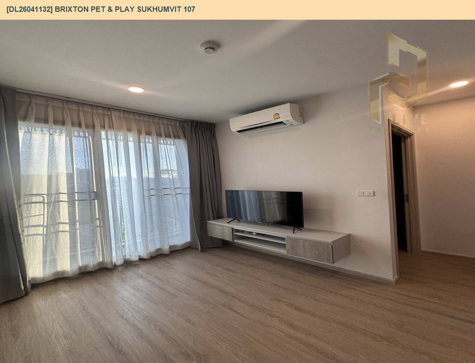 รูป DL26041132 ให้เช่าคอนโด บริกซ์ตัน เพ็ทแอนด์เพลย์ สุขุมวิท107 (BRIXTON Pet & Play Sukhumvit 107) ใกล้ BTS แบริ่ง พร้อมเข้าอยู่ โทรด่วน 0614453194 LineID @162cjixi - รูปที่ 4/11