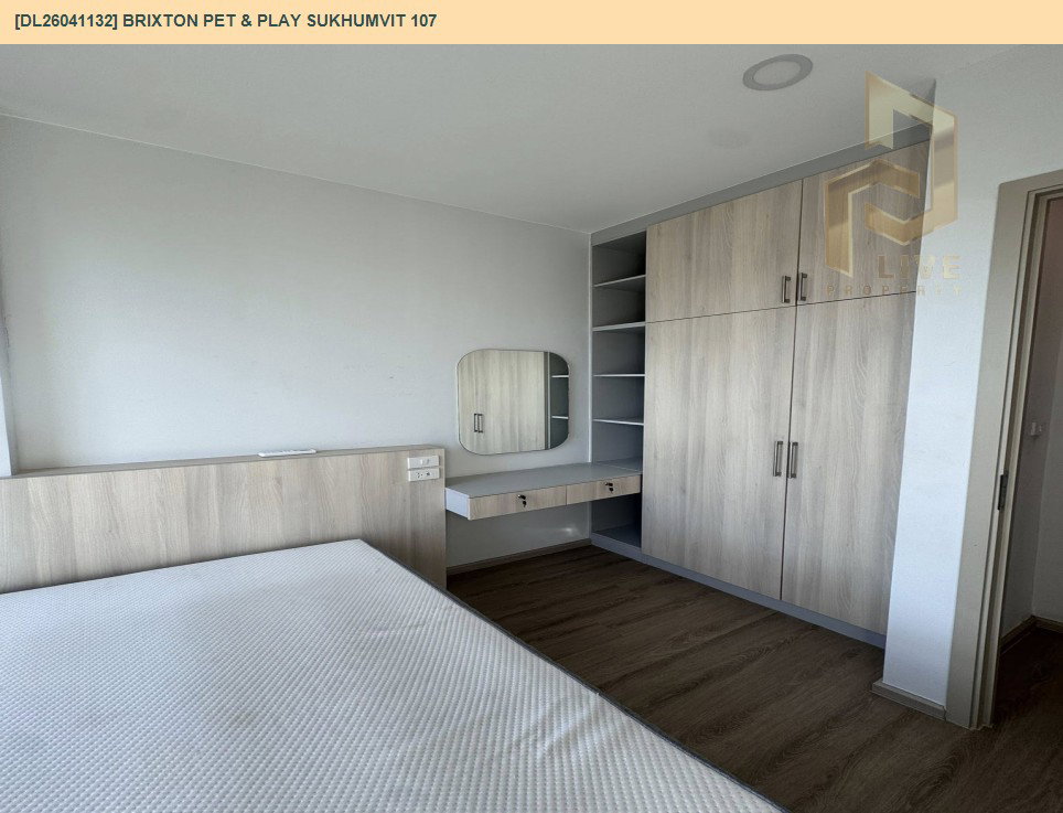 รูป DL26041132 ให้เช่าคอนโด บริกซ์ตัน เพ็ทแอนด์เพลย์ สุขุมวิท107 (BRIXTON Pet & Play Sukhumvit 107) ใกล้ BTS แบริ่ง พร้อมเข้าอยู่ โทรด่วน 0614453194 LineID @162cjixi - รูปที่ 2/11