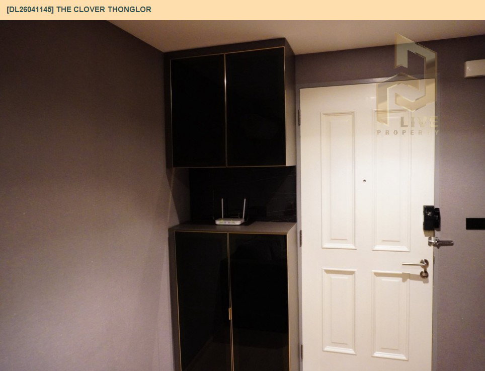 รูป DL26041145 ให้เช่าคอนโด เดอะ โคลเวอร์ ทองหล่อ (The Clover Thonglor) ใกล้ BTS ทองหล่อ พร้อมเข้าอยู่ โทรด่วน 0800343450 LineID @655ebbvc - รูปที่ 8/16