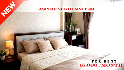 Condos for rent : 🚆✨ Prime Condo Location For Rent 📍 Aspire Sukhumvit 48(Line: @rent2022) | Near BTS Phra Khanong  ✨ Ready to move in! ✨ 📌 Ref Code: A05290
