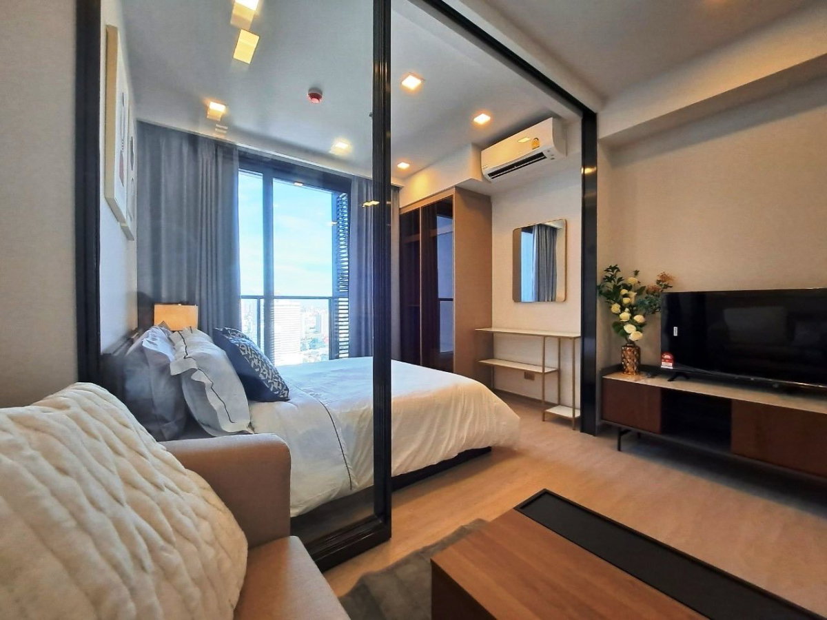 รูป 🔥 ปล่อยเช่าด่วน! One9Five Asoke - Rama 9 ห้อง Studio 28 ตร.ม. ชั้นสูง วิวสวย ใจกลาง New CBD - รูปที่ 6/7