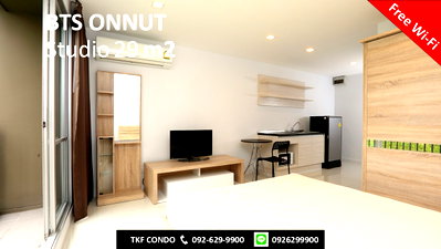 คอนโดให้เช่า : TKF Condo Sukhumvit 52 (ทีเคเอฟ คอนโด สุขุมวิท 52) บีทีเอสอ่อนนุช 29ตรม