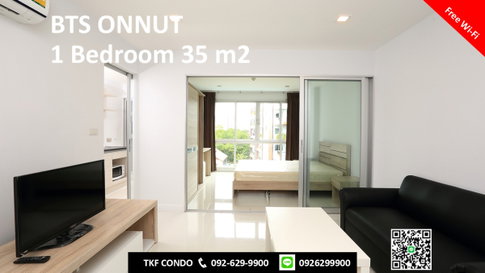 TKF Condo Sukhumvit 52 Room for Rent Near BTS OnNut 35 Sqm