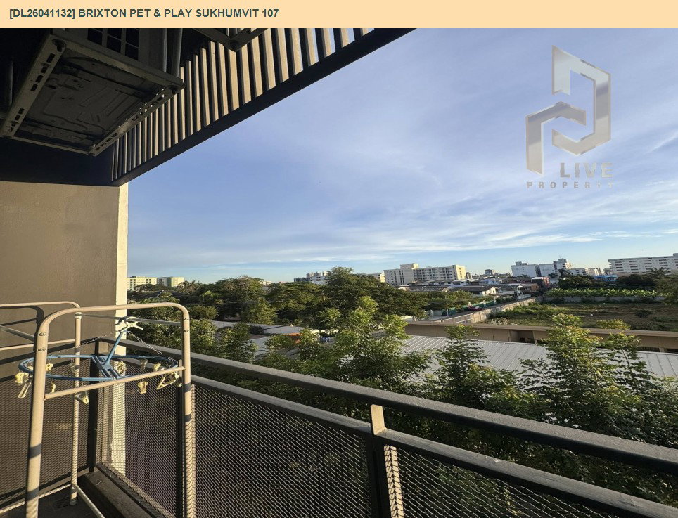รูป DL26041132 ให้เช่าคอนโด บริกซ์ตัน เพ็ทแอนด์เพลย์ สุขุมวิท107 (BRIXTON Pet & Play Sukhumvit 107) ใกล้ BTS แบริ่ง พร้อมเข้าอยู่ โทรด่วน 0614453194 LineID @162cjixi - รูปที่ 10/11