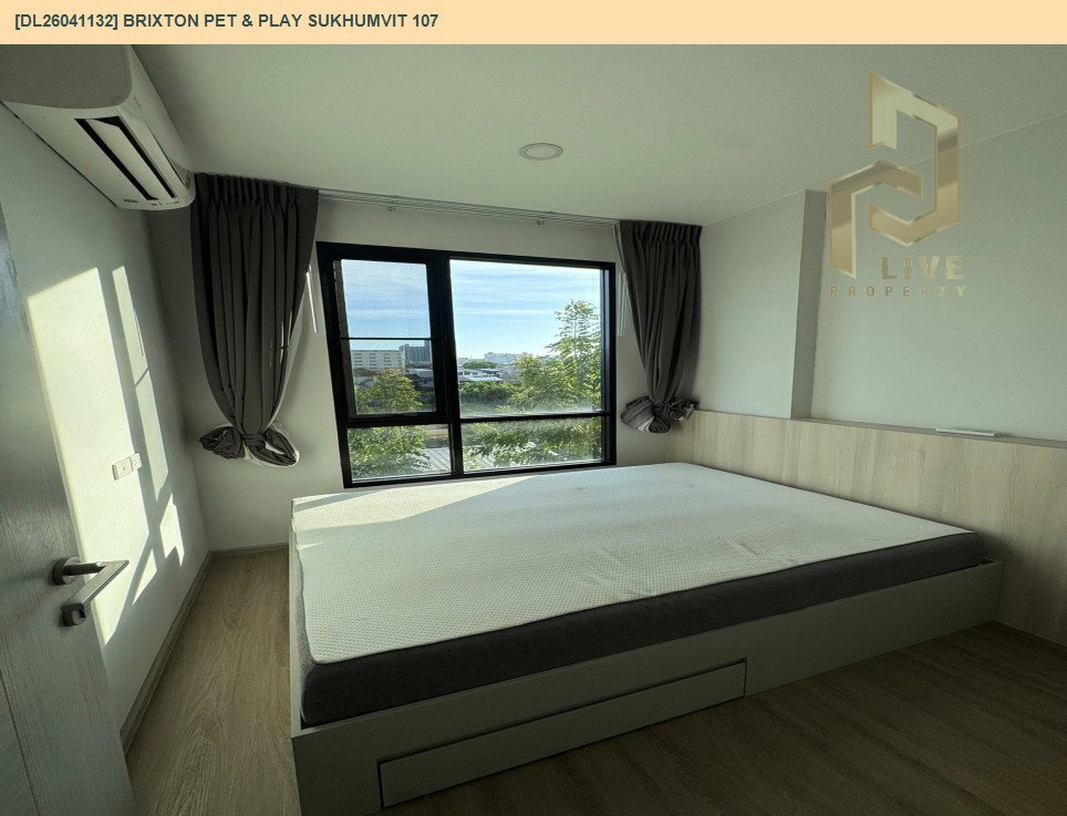 รูป DL26041132 ให้เช่าคอนโด บริกซ์ตัน เพ็ทแอนด์เพลย์ สุขุมวิท107 (BRIXTON Pet & Play Sukhumvit 107) ใกล้ BTS แบริ่ง พร้อมเข้าอยู่ โทรด่วน 0614453194 LineID @162cjixi - รูปที่ 3/11