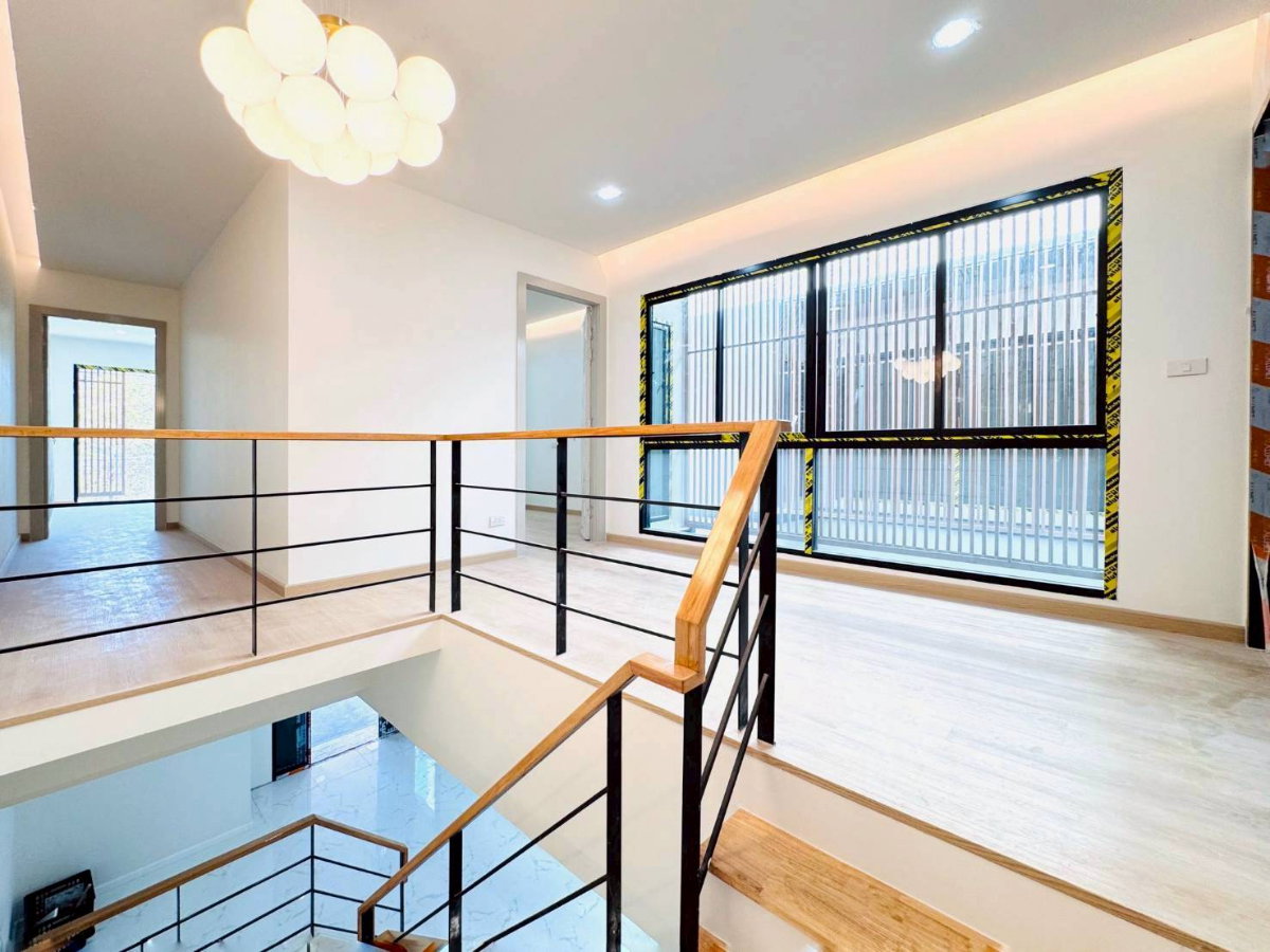 รูป 306AGFF🏡 ช้าหมดอด! บ้านแฝดสร้างใหม่ ทำเลทองใกล้ MRT ศรีอุดม  - รูปที่ 6/9