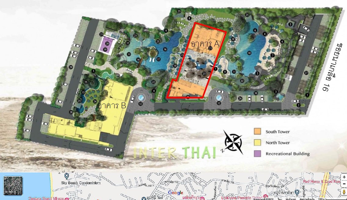 รูป ห้องชุด/คอนโดมิเนียม 31.68 ตร.ม. ห้องชุด เดอะริเวียร่า วงศ์อมาตย์ บีช [ชั้น 31 อาคาร A] บางละมุง ชลบุรี 4.2M - รูปที่ 11/11