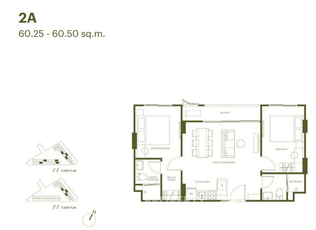 รูป คอนโด 2-ห้องนอน ที่ เดอะ เบส เชิงทะเล ใกล้ หาดลากูน่า (ID 2132059) - รูปที่ 5/5