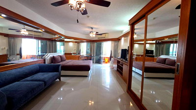 Condos for rent Pattaya Sai 2 : ⛵ Mark land ⛵ Sea view / 14F / Studio room >> THB16,000/month彡