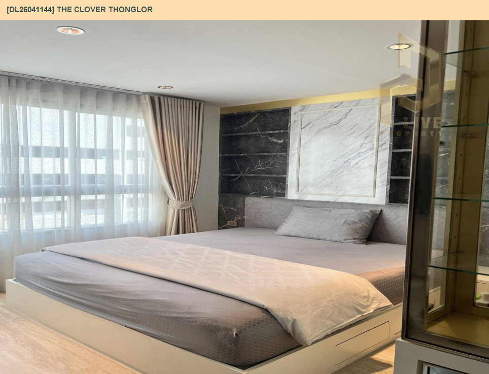 รูป DL26041144 ให้เช่าคอนโด เดอะ โคลเวอร์ ทองหล่อ (The Clover Thonglor) ใกล้ BTS ทองหล่อ พร้อมเข้าอยู่ โทรด่วน 0800343450 LineID @655ebbvc - รูปที่ 3/19