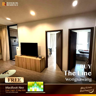 Condos for sale Tesco Lotus Superstore Rattanathibet : 🌆 Condo for Sale The Line Wongsawang near MRT Wong Sawang 1 Bedroom  Beautiful Unit  Ready to Move In