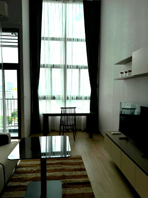 Condos for rent : P-119411 [Loft Style] Ideo Rama 9-Asoke - Stunning City View - 25,000 THB l Line Id: @easycondoplus l 099-229-6397
