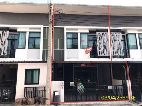ทาวน์เฮ้าส์ 20.5 ตร.วา เดอะทรัสต์ ทาวน์โฮม ราชพฤกษ์-รัตนาธิเบศร์ 2 ปากเกร็ด นนทบุรี 2.1M