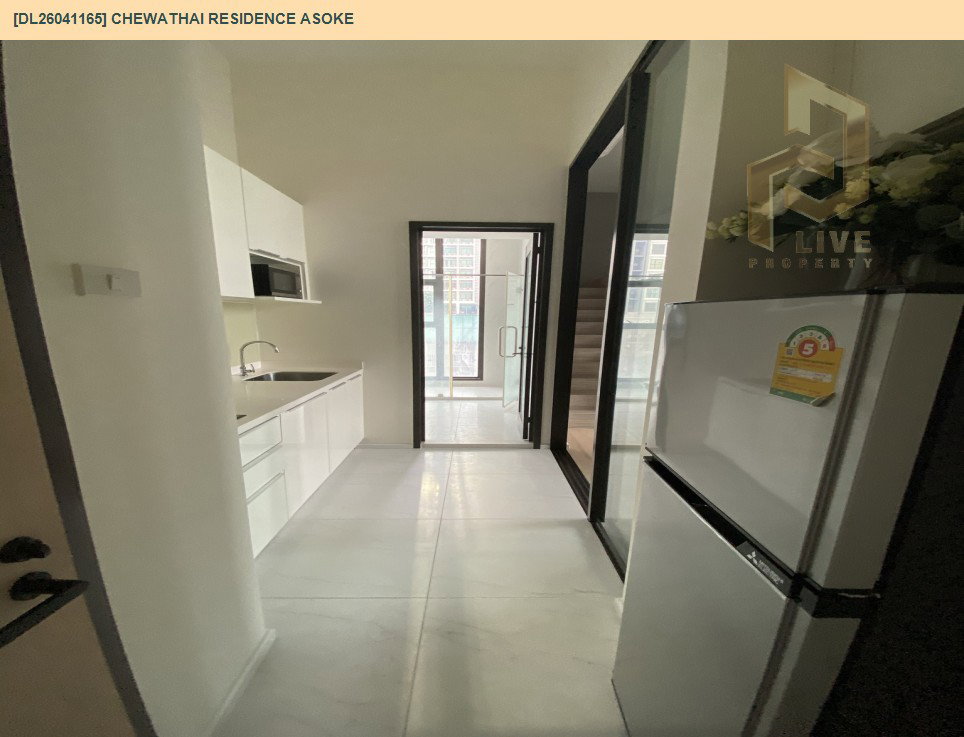 รูป DL26041165 ให้เช่าคอนโด ชีวาทัย เรสซิเดนซ์ อโศก (Chewathai Residence Asoke ) ใกล้ MRT พระราม 9 พร้อมเข้าอยู่ โทรด่วน 0800343450 LineID @655ebbvc - รูปที่ 13/14