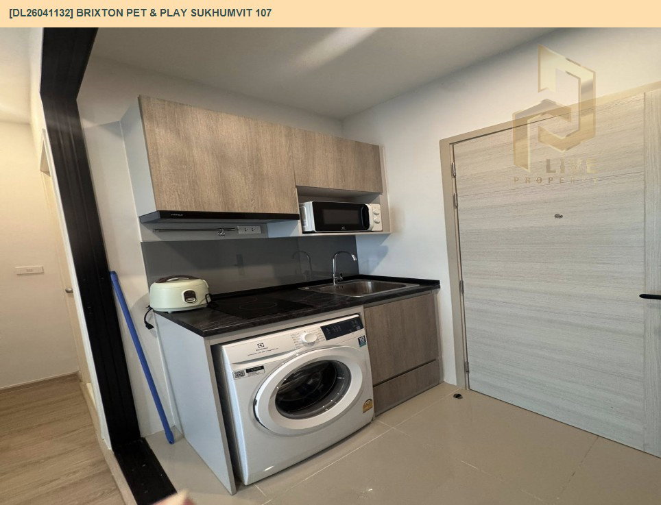 รูป DL26041132 ให้เช่าคอนโด บริกซ์ตัน เพ็ทแอนด์เพลย์ สุขุมวิท107 (BRIXTON Pet & Play Sukhumvit 107) ใกล้ BTS แบริ่ง พร้อมเข้าอยู่ โทรด่วน 0614453194 LineID @162cjixi - รูปที่ 11/11