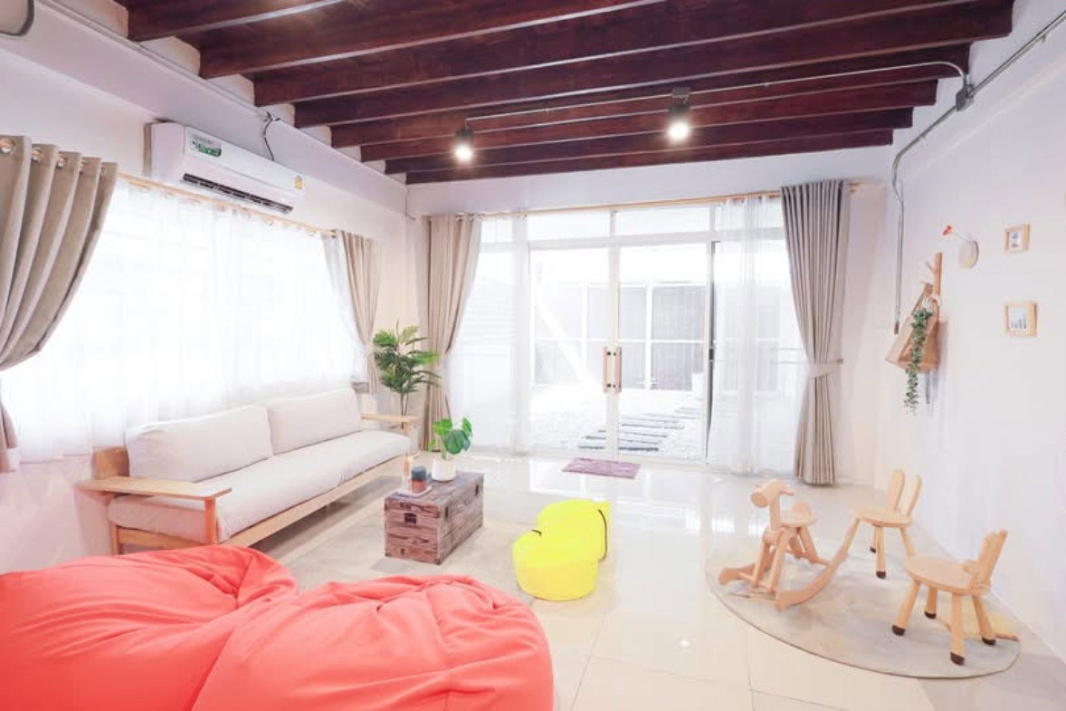 รูป HK0644♛ทาวน์เฮ้าส์ 3 ห้องนอน ให้เช่า⚝รัชดา-ห้วยขวาง♜MRTศูนย์วัฒนธรรม(950ม.)∞099-5919653,065-9423251▚Line@sureresidence - รูปที่ 7/15