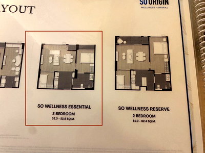 คอนโด กรุงเทพมหานคร : ขายดาวน์คอนโด SO Origin Siriraj ห้องใหญ่ 2 ห้องนอน ชั้นสูง วิวเมือง พร้อมโอน เท่าทุน