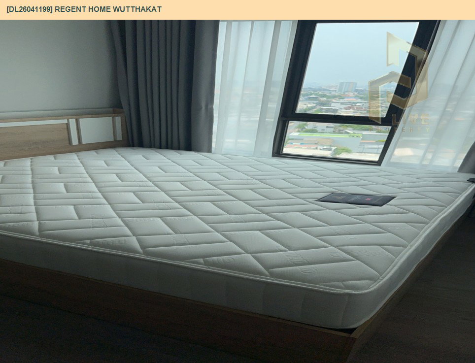รูป DL26041199 ให้เช่าคอนโด  รีเจ้นท์ โฮม วุฒากาศ (Regent Home Wutthakat) ใกล้ BTS วุฒากาศ พร้อมเข้าอยู่ โทรด่วน 0653619502 LineID @897iyzll - รูปที่ 2/6