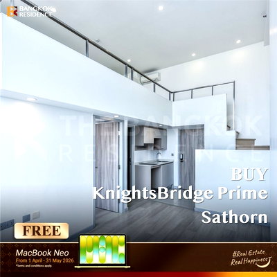 Condos for sale : 🌆 Condo for Sale KnightsBridge Prime Sathorn near BTS Chong Nonsi ✨ Loft Unit , High Ceiling , Great Investment🚆