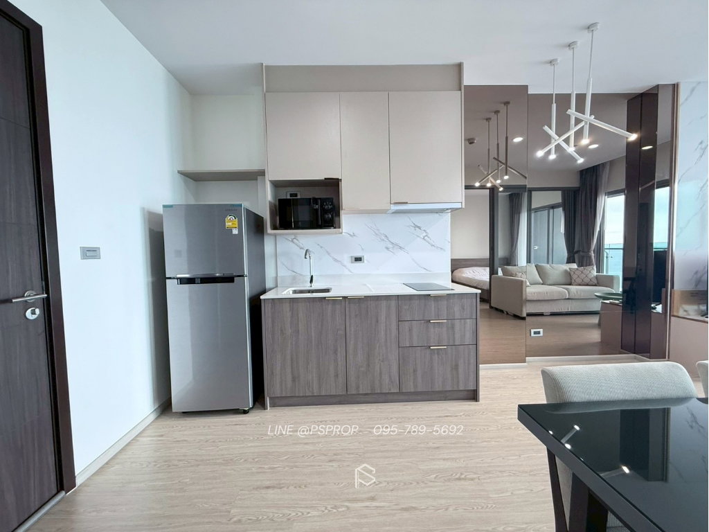 รูป คอนโดเช่าบางพระ ใกล้ตลาดหนองมนติดถนนสุขุมวิท The Symphony Condo✅ พร้อมเข้าอยู่ #CRS0445 - รูปที่ 8/16
