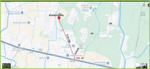 รูป ขายที่ดิน ถมแล้ว ทำเลดี 1 ไร่ ผังสีส้ม ใกล้ ม.เอแบคบางนา เหมาะสร้างบ้าน อพาร์ทเม้นท์ สนง. โกดังสินค้า - รูปที่ 8/9