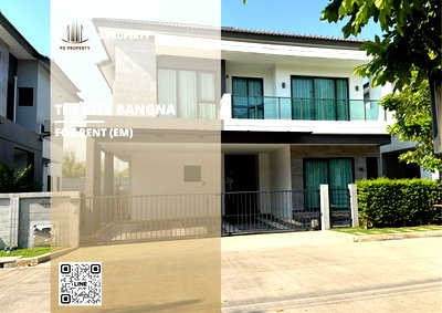 Houses for rent : Detached house for rent 🔥 The City Bangna 🔥 4 bedrooms, 5 bathrooms. Convenient location, near Mega Bangna.