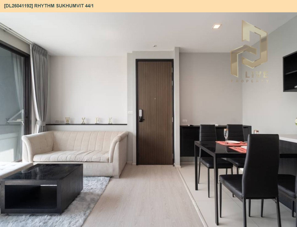 รูป DL26041192 ให้เช่าคอนโด ริทึ่ม สุขุมวิท 44/1 (Rhythm Sukhumvit 44/1) ใกล้ BTS พระโขนง พร้อมเข้าอยู่ โทรด่วน 0614453194 LineID @162cjixi - รูปที่ 10/15