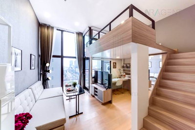 คอนโดให้เช่า : 📣Nice room!📣 ให้เช่าคอนโด ชีวาทัย เรสซิเดนซ์ อโศก อาคาร 1 ชั้น 12 Duplex ขนาด 29.00 ตรม ใกล้ ตลาดอยู่เจริญ