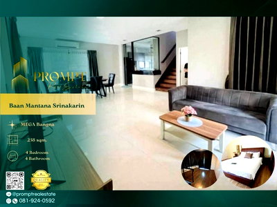 Houses for rent Bang Plee Samut Prakarn : MN05105 - Baan Mantana Srinakarin : MEGA Bangna