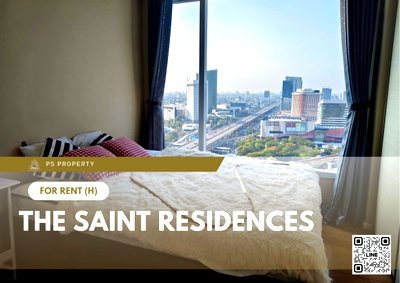 คอนโดให้เช่า : ให้เช่า ✨ The Saint Residences ✨ เฟอร์นิเจอร์ และ เครื่องใช้ไฟฟ้าครบ ใกล้ BTS ห้าแยกลาดพร้าว